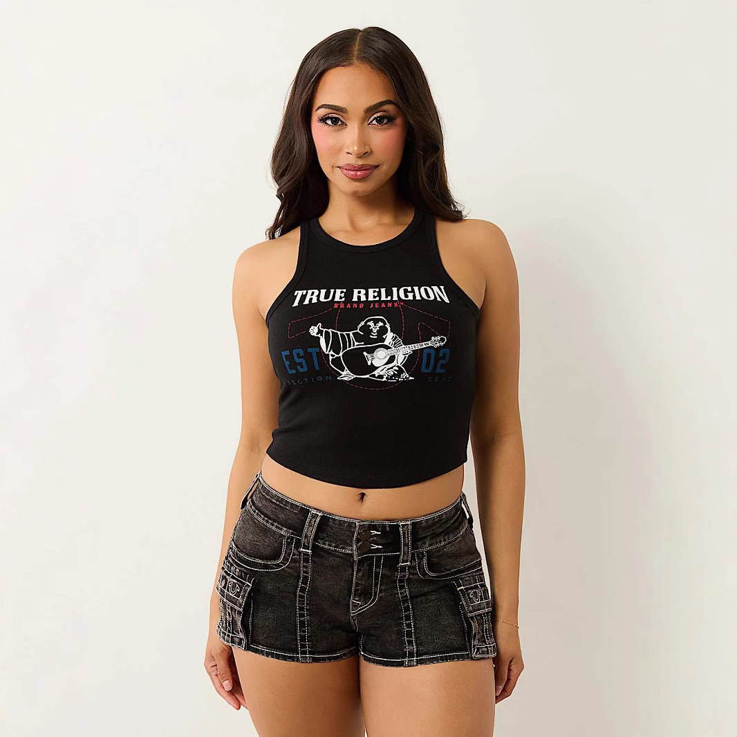 Designer Women's Tanks European American Street Fashion Letter Printed Pit Vest Summer Women Casual Y2k Cropped Tank Tops Tees