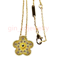 Gold and diamond necklace