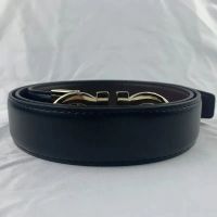 smooth black silver buckle+box