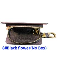 8#Black Flower Keychains bag(No Box)