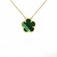 gold green necklace