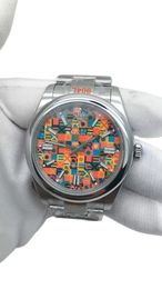 U1 Rolex Oyster Perpetual Automatic Stainless Steel Watch Bezel Men's Watch Sapphire Glass Case New Black Case