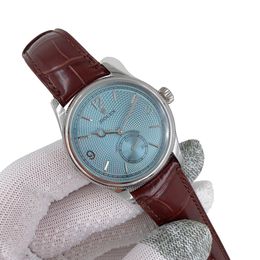 U1 Rolex Cellini Perpetual 1908 Ice Blue 39MM Sapphire Glass Upgraded Strap Automatic Stainless Steel Watch Bezel Men's Watch Case New