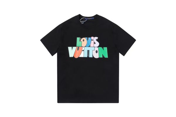 Men's T-shirt, Women's T-shirt, Designer T-shirt, High quality letter layer printed short sleeved loose casual T-shirt, 100% pure cotton men's and women's top PX