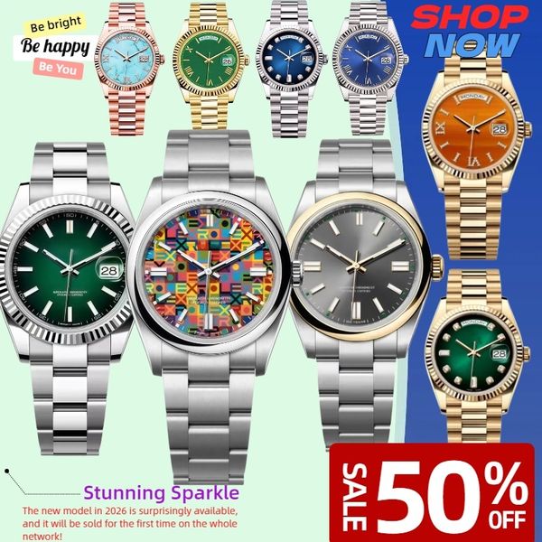 u1 watch woman watches men 36mm41mm dates luxury designer watch 2813movement autoatic mechanical stainless sapphire glass diving watch super night light with box