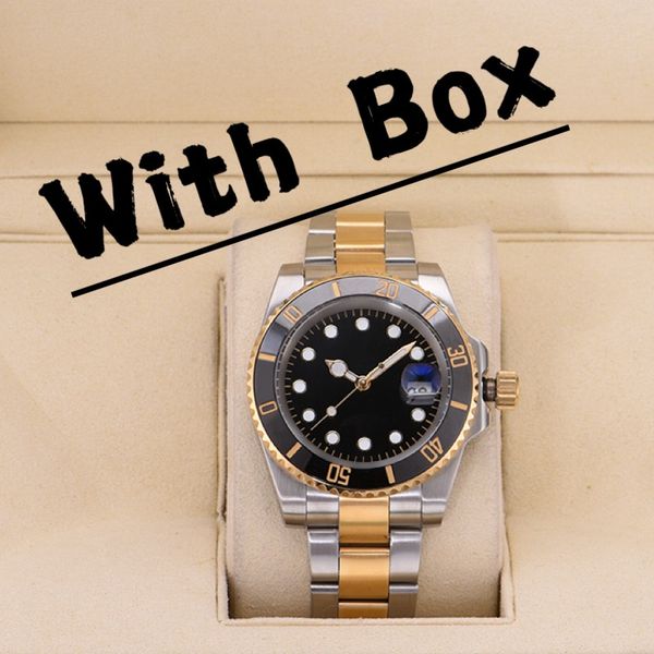 U1 Luxury Mens/Womens Watches Automatic Mechanical 40mm Watch 904L Stainless Steel Blue Black Ceramic Sapphire glass luminous WristWatches montre de luxe