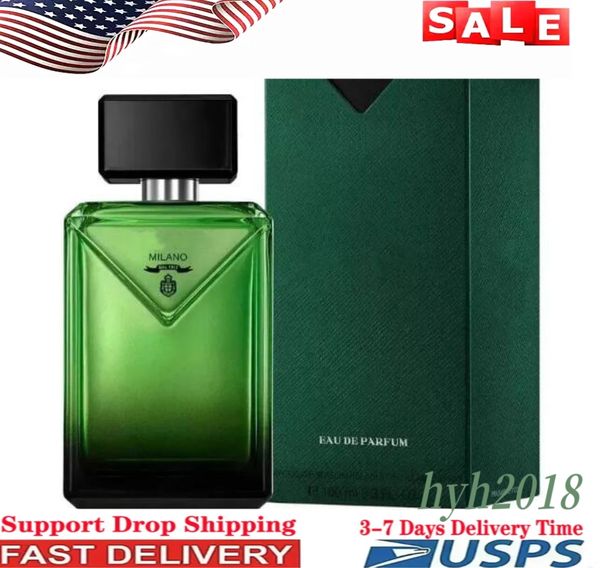 100ml Milano Men Perfume 90ml Virtual Flower Radical Essence Men Women Eau de Parfum Intense Long Lasting Time Good Smell Cologne Fast delivery