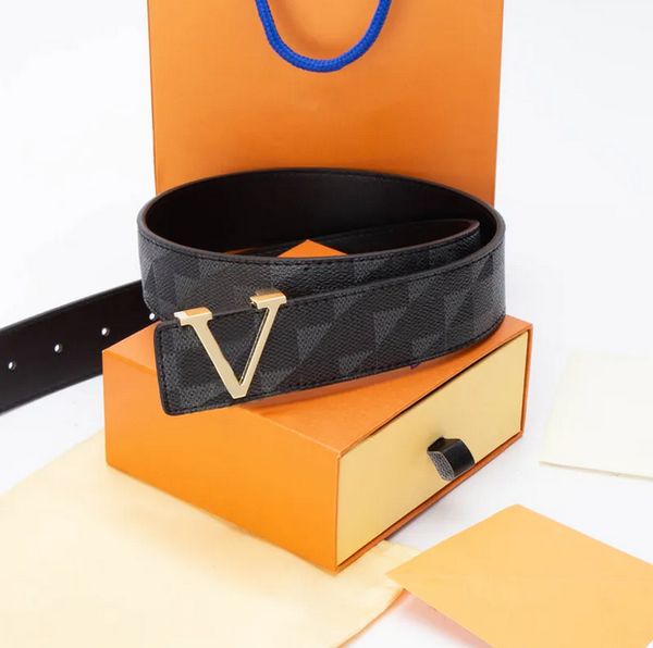 Luxury belt men designers for belts fashion business daily belt wholesale mens waistband womens metal letter buckle reversible with box
